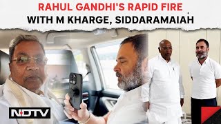 Rahul Gandhi | Rahul Gandhi's Rapid Fire With M Kharge, Siddaramaiah