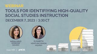 Tools for Identifying High-Quality Social Studies Instruction