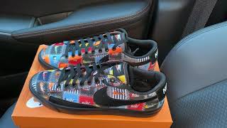 blazer low patchwork