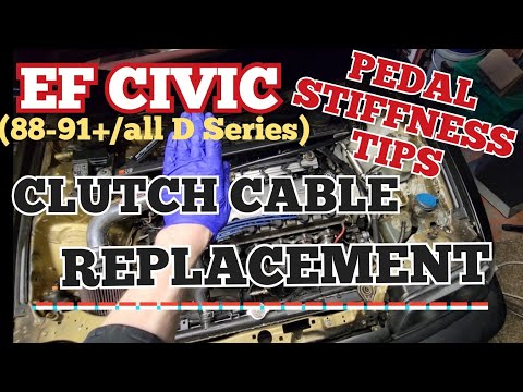 EF Civic Clutch Cable Replace