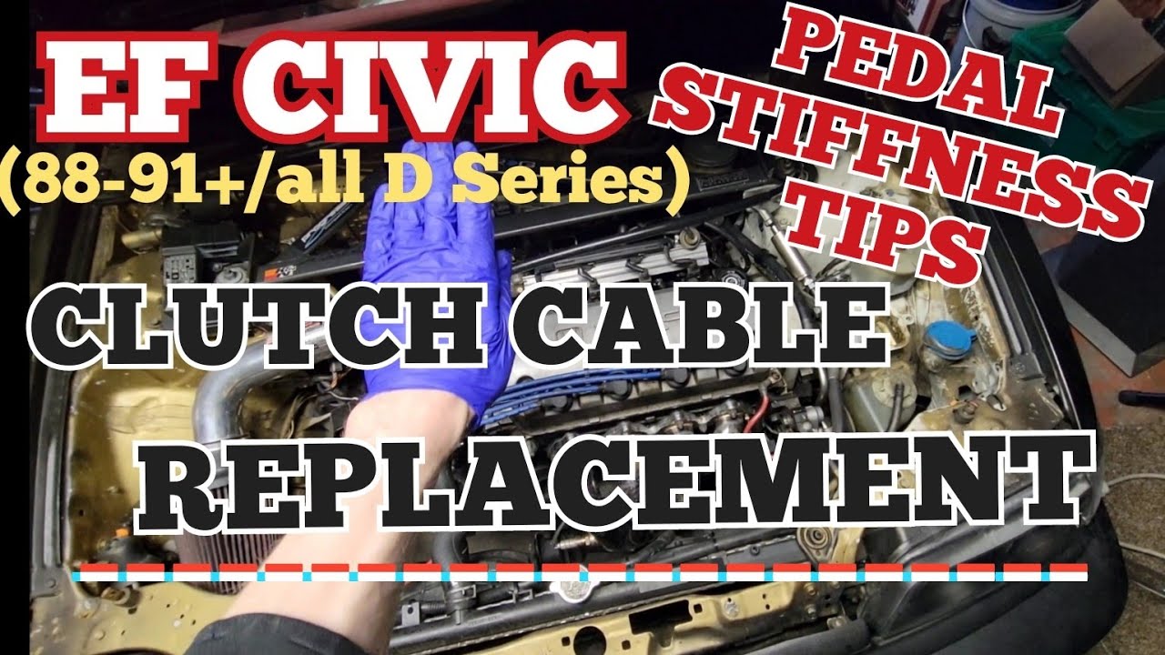EF Civic Clutch Cable Replace - YouTube