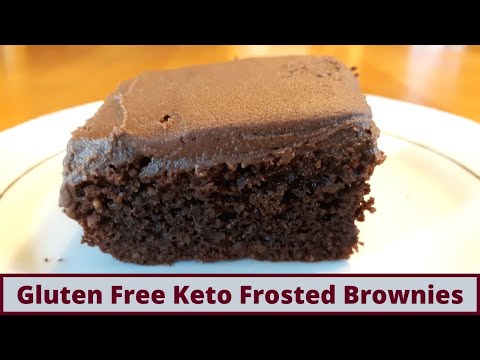 Easy Gluten Free Keto Frosted Brownies