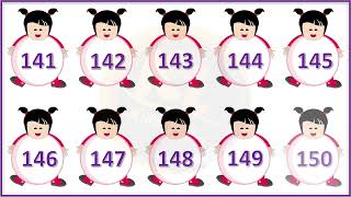 101 to 150 counting | Kids worksheet for 101 to 150 counting | Learn counting 101 to 150