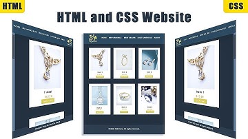 💎 Jewelry Website Design Tutorial: Create a Luxurious Website with HTML & CSS | MZCode01#css #coding