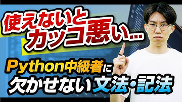 Python初学者が逃げがちな文法・記法を一気に解説