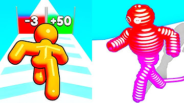 Tall Man Run vs Rope Man Run 🏃⬆️ Max Level Gameplay Walkthrough Android iOS G5P9