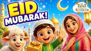 Eid ul Adha Song for Kids 🐐🎶 Islamic Kids Song Eid Mubarak Song Qurbani & Sharing Song |Educastle
