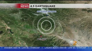 The initial 4.5 earthquake was followed just a few minutes later by
3.2 aftershock. kara finnstrom reports.