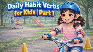 50 Daily Habit Verbs for Kids | Part 1 | Learn English with Aarushi screenshot 2