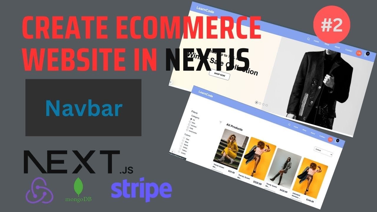#2 How to Create Full Stack E-Commerce App Using Next.js | Next JS Full ...