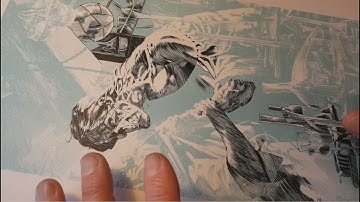 Insanely Detailed rendering with a quill  Frankenstein Wrightson Style part 6