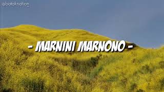 Lagu Batak Viral -Marnini Marnono-