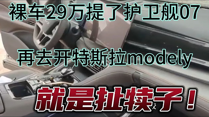 裸车29万提了护卫舰07，再去开特斯拉modely，就是扯犊子！ - 天天要闻