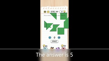 Brain Test Level 149 how many triangles are there