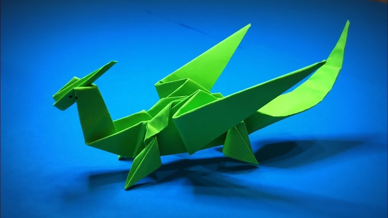 how-to-make-a-paper-dragon-at-home-origami-dragon-youtube