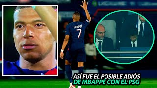 Así FUE la POSIBLE DESPEDIDA de MBAPPÉ con el PSG, GOLES y LAGRIMAS para MBAPPE en el PARIS