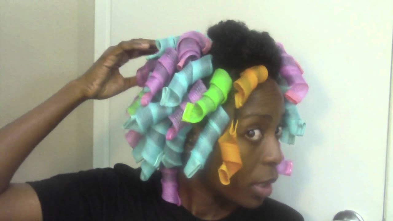♥36♥ Curlformers (FAUX) on Natural Hair - YouTube