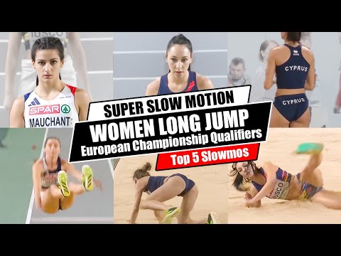 [Super SlowMotion] Top 6 Women Long Jumps EU Qualifiers 2023
