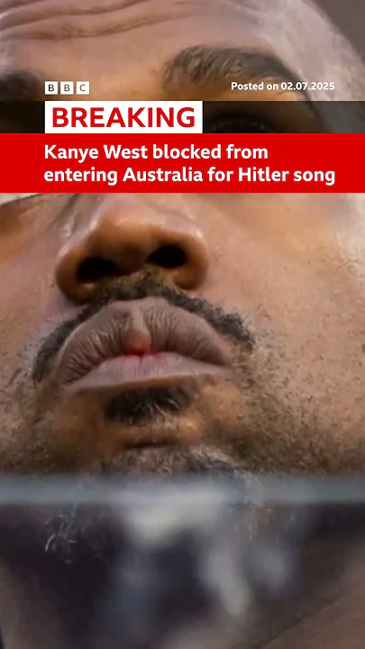The rapper released a song glorifying Nazi leader Adolf Hitler. #KanyeWest #Australia #BBCNews
