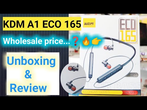 KDM A1 ECO 165 Bluetooth Earphone | Bluetooth Headphone | Wireless Earphone | #aaomobileworld ð¥ 