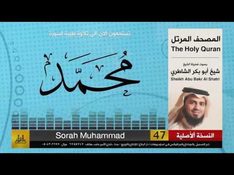 47 سورة محمد شيخ ابو بكر الشاطري Sheikh Al Shatri