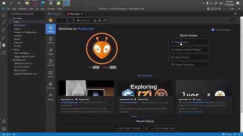 ESP32 Bài 1: Cách tạo 1 Project bằng Platform IO và Blink LED