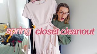 declutter and organize my closet for spring🌷