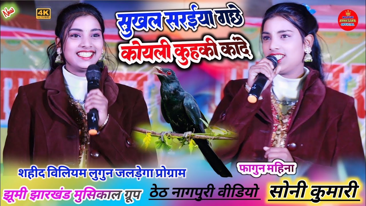 शहीद विलियम लुगुन जलड़ेगा प्रोग्राम 🌿 सुखल सरईया गाछे कोयली कुहँकी कांदे ☘️सिंगर सोनी कुमारी ठेठ गीत