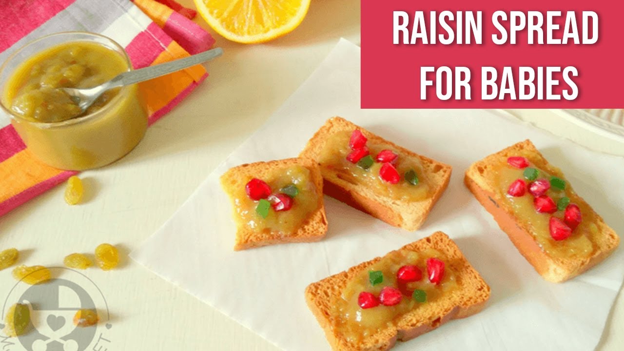 Raisin Spread for Babies [Easy Homemade Spread Recipe] YouTube