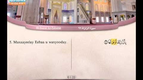 99 | Suurat | Az-Zalzalah | Cabdil Baari' Maxamed | سورة الزلزلة | عبد البارئ محمد