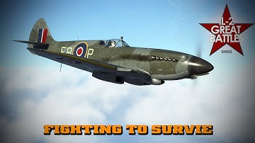 Il-2 Grote Veldslagen | Spitfire Mk.XIV No.41 Sqn RAF | Test of Survival