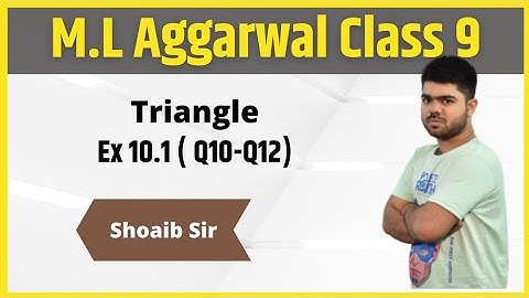 Class 9 | M.L Aggarwal | Triangle | Ex 10.1 | Part 04