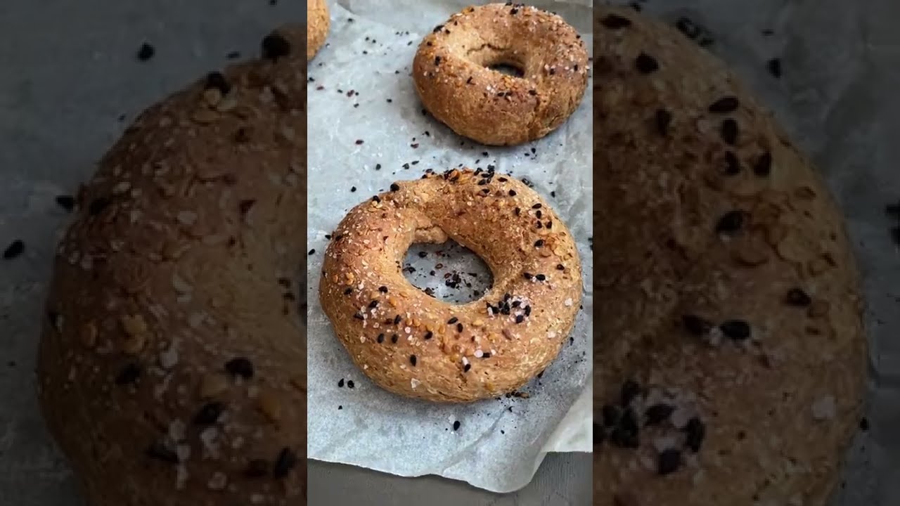 Sadece 2 Malzemeli Bagel Tarifi I Çok Pratik Ve Lezzetli Bagel I 2 Ingredient Bagels ???? #shorts