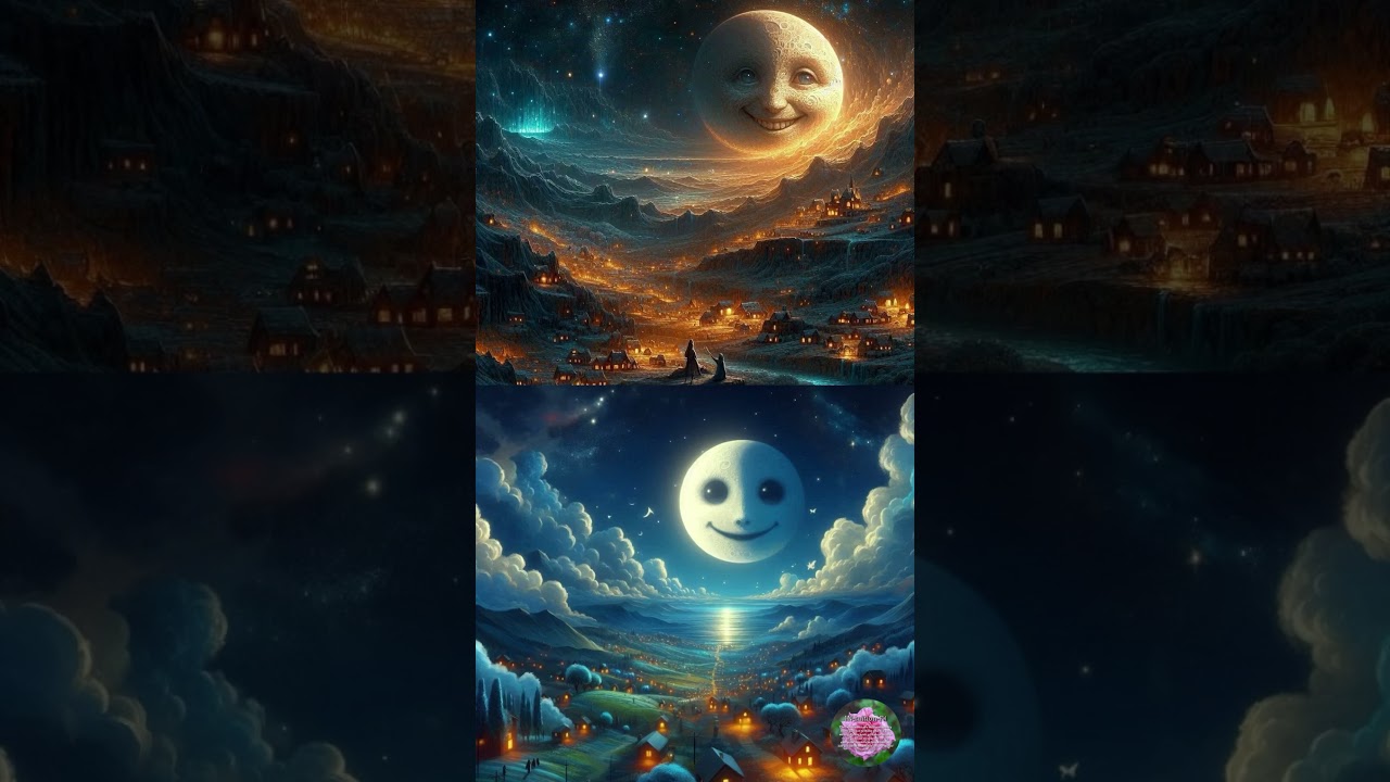 The Moon’s Glowing Face 