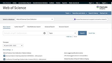 Searching Web of Science