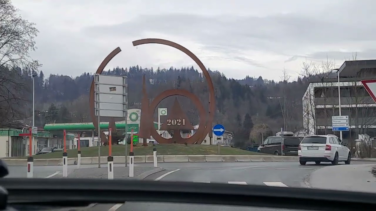 Kufstein, Stadtrundfahrt, Autofahrt, Tirol, Austria 