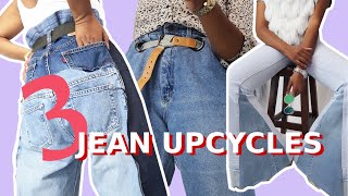 3 New DIY Jeans Upcycles! | #dopedenimchallenge