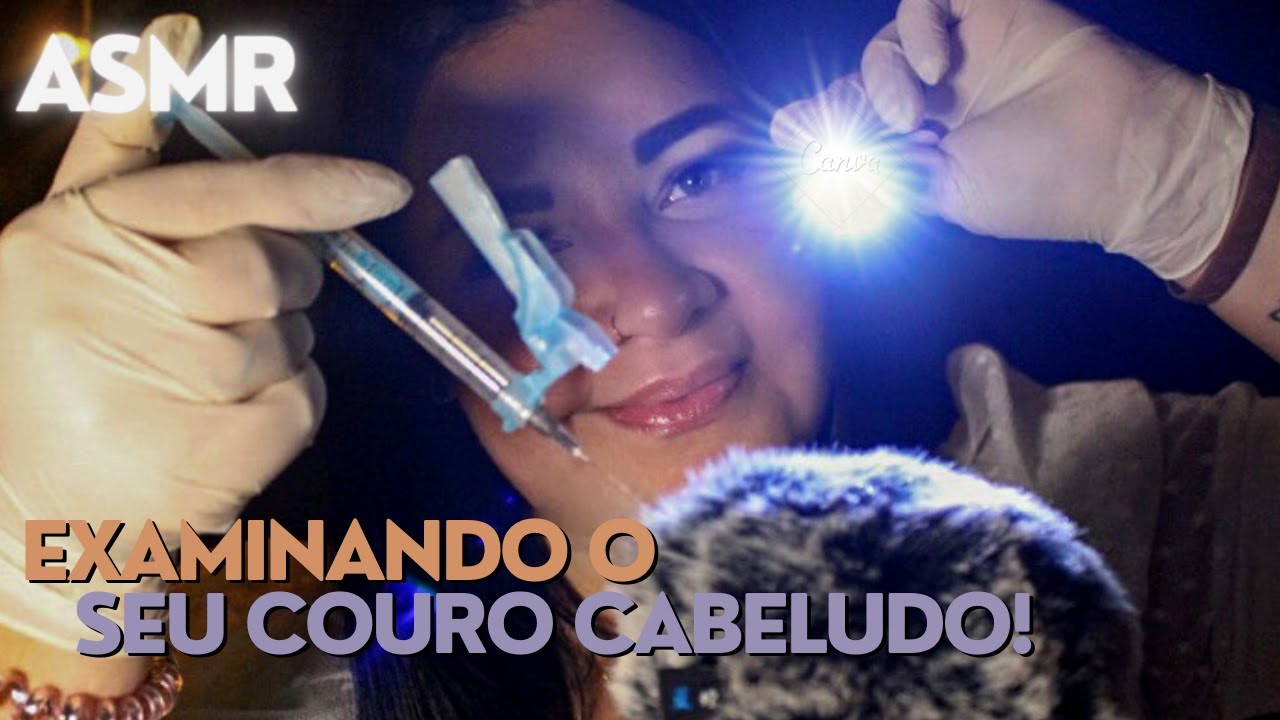 ASMR roleplay - EXAMINANDO SEU COURO CABELUDO | muitos arrepios no seu cérebro :)