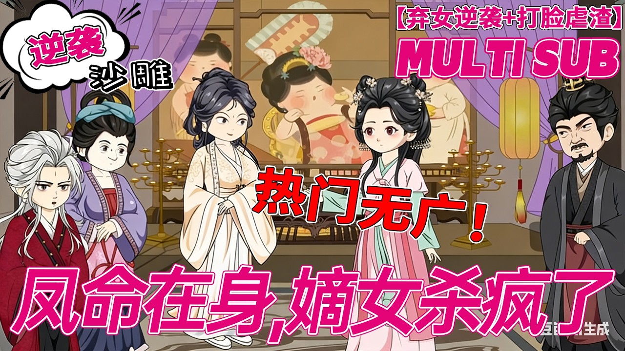 💕FULL | 無廣告 | 古言《凤命在身，嫡女杀疯了》被一剑穿心后我觉醒凤命！符咒揭兄长丑事，鞭抽毒后母救亲娘！#逆袭 #沙雕动画 #bdhm