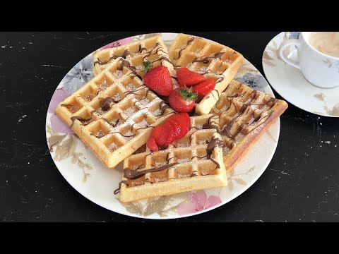 وافل خونگی راحت و خوشمزه