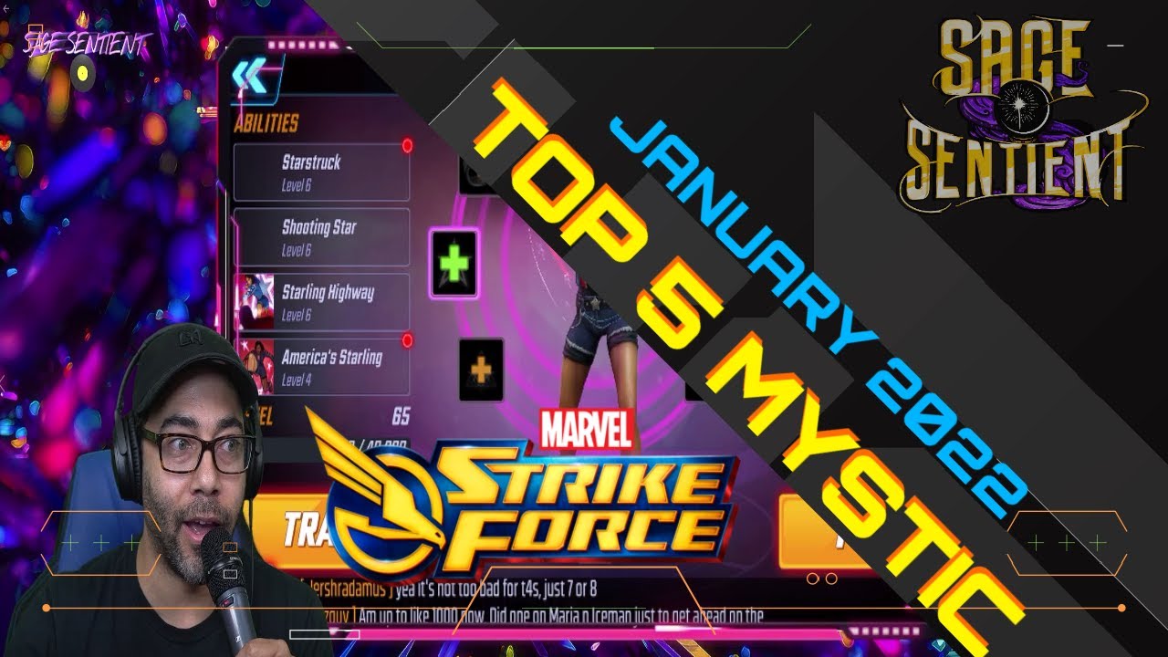 TOP 5 MYSTIC Characters January 2022 Marvel Strike Force YouTube