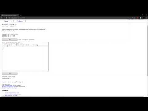 Array-2 (tripleUp) Java