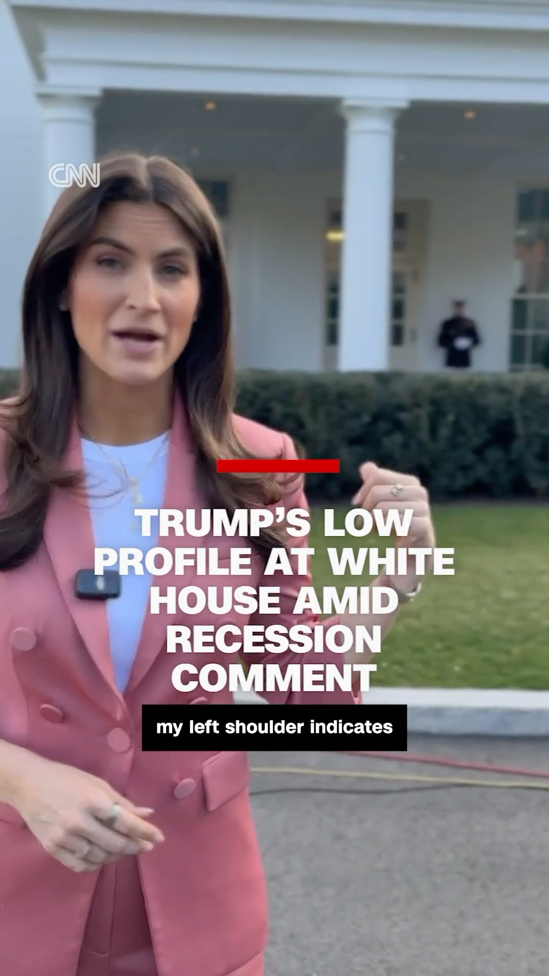 Trump's low profile at White House amid recession comment