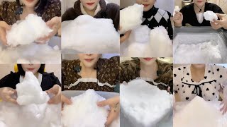 ASMR ICE EATING || ICE QUEEN'S SOLO FREEZER FROST EATING || SATISFYING SOFT SQUEAKY FROST BITES ASMR