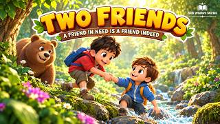 🐻 Two Friends and the Bear | Moral Story for Kids | Bedtime Stories for Kids