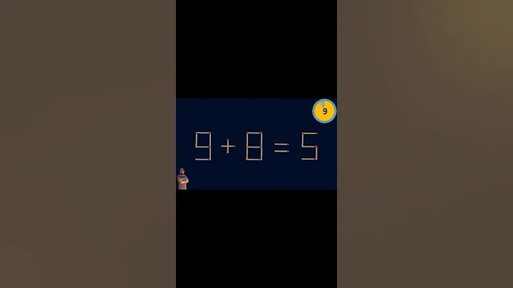 Move only 1 stick to make equation correct | Matchstick Puzzle 9+8=5