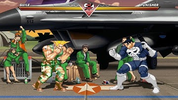 GUILE vs THE PUNISHER - Highest Level Amazing Fight!