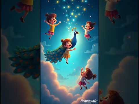 أحلام الأطفال تحل ق إلى مزرعة الطاووس السحري مشهد خيالي برسوم متحركة ثلاثية الأبعاد