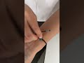 How to put on a bracelet by yourself