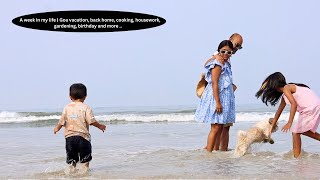 How we spent few days in Goa with kids & a dog? | Daily routine back home, cooking, housework ..